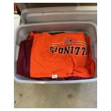 Tote of shirt scraps