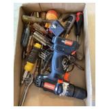 Box with drill & misc tools