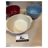 Fire king bowl and misc
