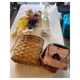 Angel decor with baskets
