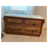 Antique marble top base