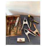 Clamps, box cutter & bits