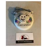 Danish stoneware pig decor