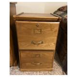 Wooden filing cabinet
