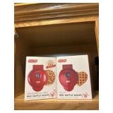 Gingerbread and heart waffle makers