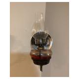 Vintage ornate oil lamp
