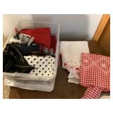 Scarves, apron, misc