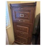 Wooden filing cabinet