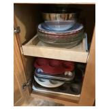 Pie plates, bread pans, cupcake pans