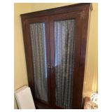Vintage double door gun cabinet
