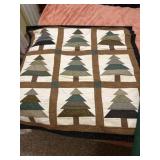 Quilted tree wall hanging
