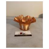 Fenton glass ruffled bowl