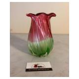 Watermelon glass vase