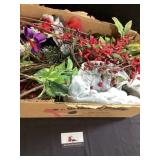 Artificial Christmas greenery & florals