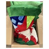 box of christmas decor