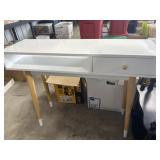white desk