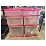 Plastic storage organizers