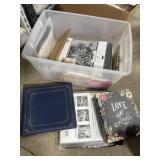 Tote of scrapbooks