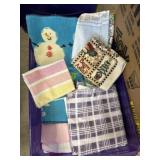 little tote of kitchen towels