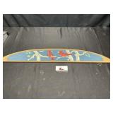 Wooden cardinal wall hanging