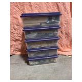 little totes of wood craft items