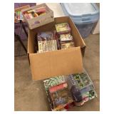 box of puzzles and miscellaneous games !!