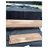 Wooden wall shelf