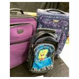 Suitcases & SpongeBob backpack