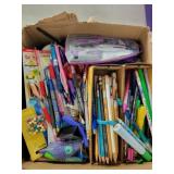 Box of writing utensils