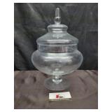 Glass apothecary jar
