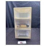 Organizer with craft supplies