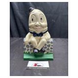 Cast iron Humpty Dumpty bank