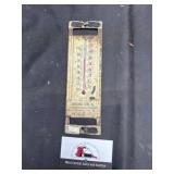 Vintage metal Atlantic, IA thermometer