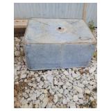 Galvanized wash tub