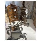 Wooden and metal decor