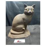 Cast iron cat door stop