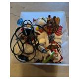 Tote of Christmas ornaments