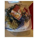 Tote of Christmas decor