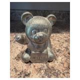 Bear  bank full of coins