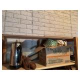 Kitchenware, shelf, contents, bring boxes