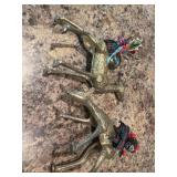 Brass deer candle holders
