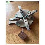 Vintage bird pecking toy