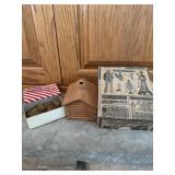 Vintage cedar wood burning cabin