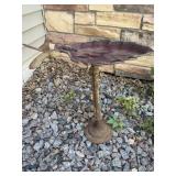 Metal bird  bath