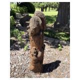 36 inch squirrel wood carving