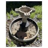 Outdoor fountain, Very heavy, come with plan to