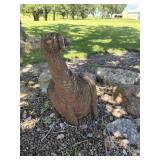 28 inch wood carved turkey