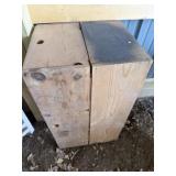 Large wood box no bottom