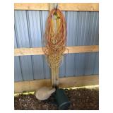 Extension cords and watering can