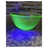 Uranium glass bowl